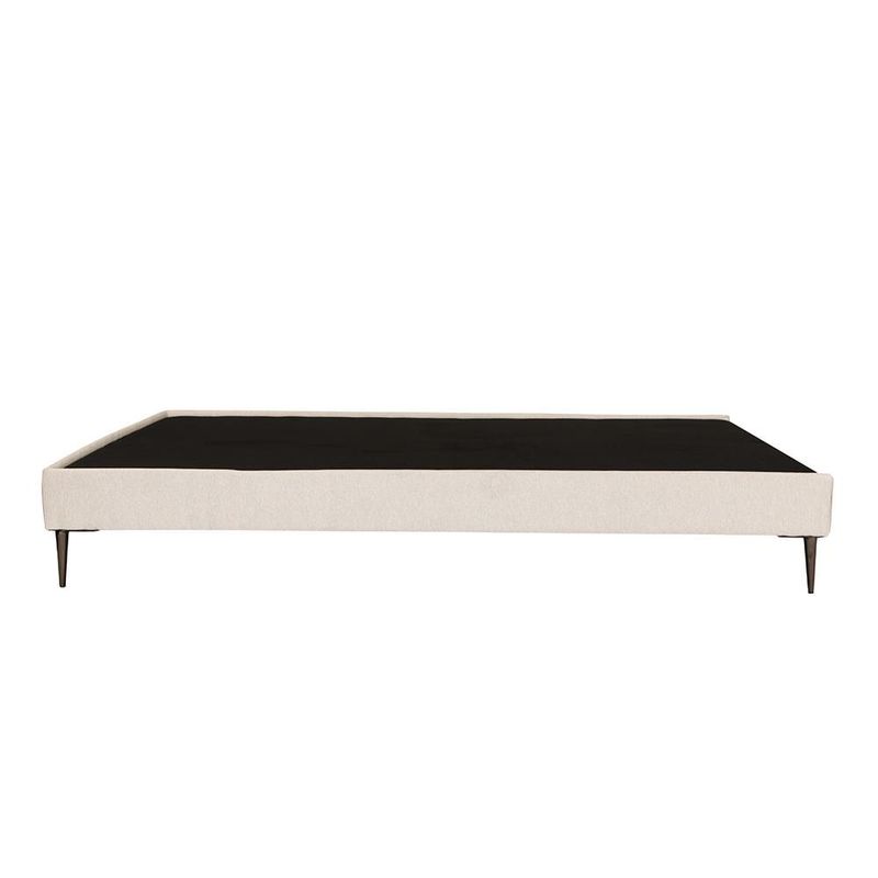 Base Cama Slim Queen Size Rogga Beige Claro RGH