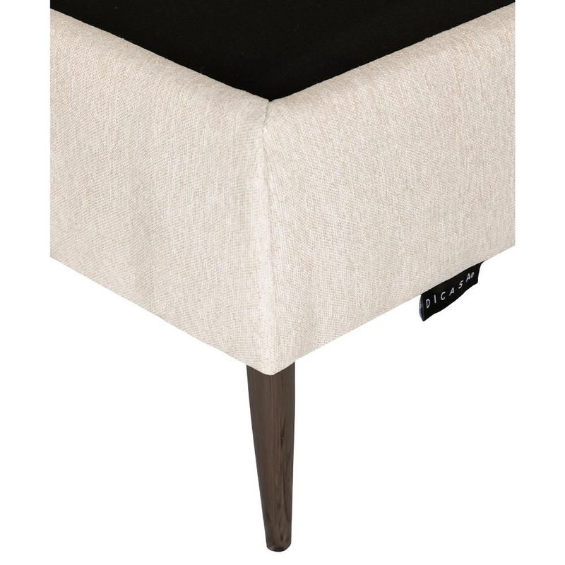 Base Cama Slim Queen Size Rogga Beige Claro RGH