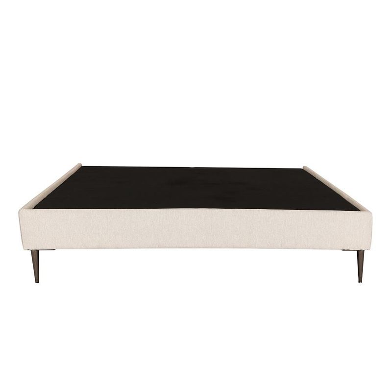 Base Cama Slim Queen Size Rogga Beige Claro RGH