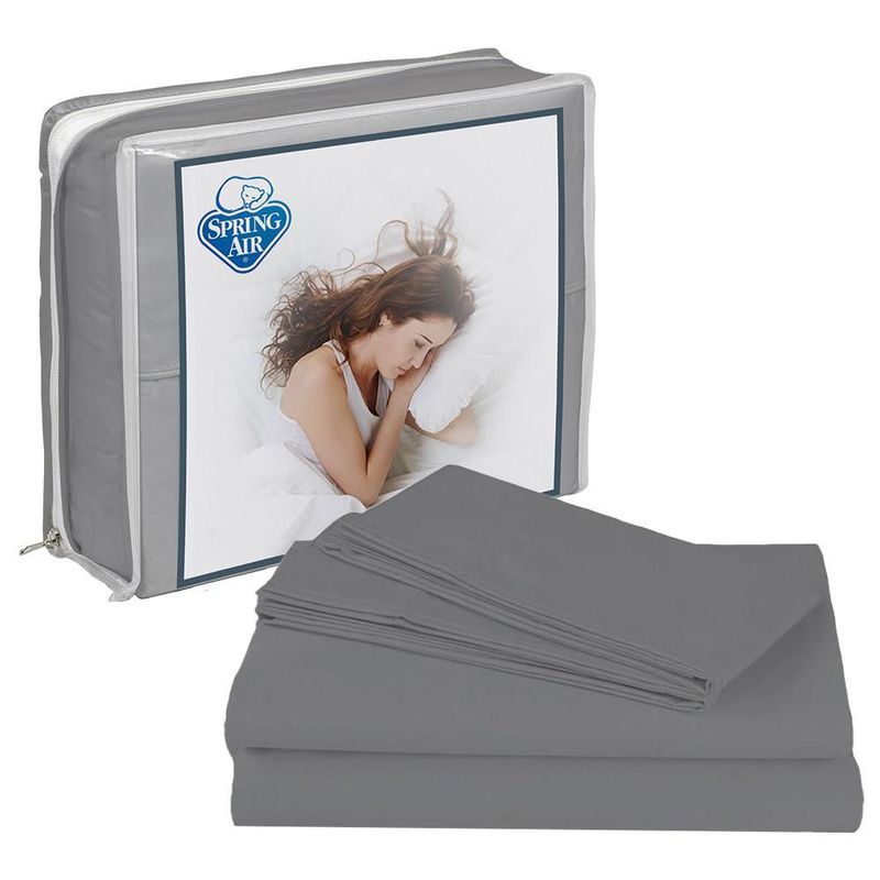 Colchón Matrimonial Restonic Vail + Box + Protector Ultra + Sábanas Basic TRY