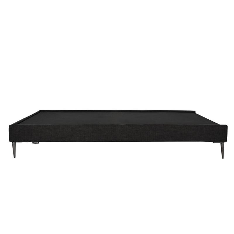 Base Cama Slim Matrimonial Rogga Negro RGH