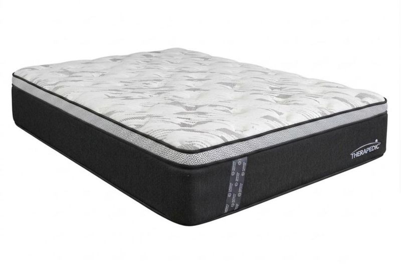 Colchon Therapedic Matrimonial Black Dimond Confort + 2 Almohadas