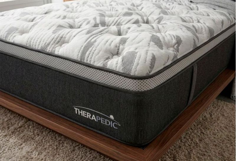 Colchon Therapedic Matrimonial Black Dimond Confort + 2 Almohadas