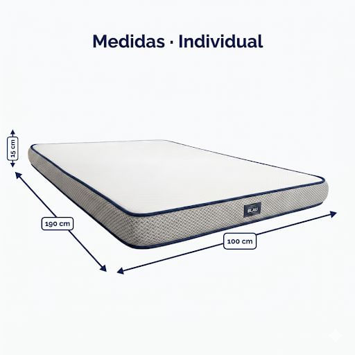 Colchón en Caja Restonic Individual  Memory Foam con Cooling Gel Alta Densidad Descanso Profundo