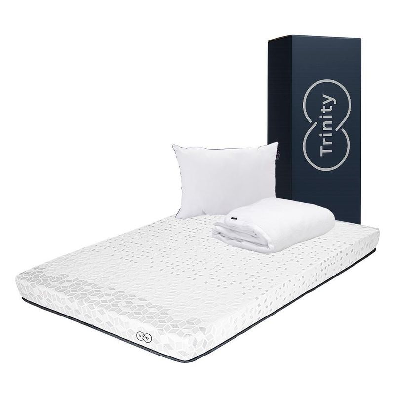 Colchon Restonic Trinity Queen Size+ Almohada One+ Protector Cloud CDZ