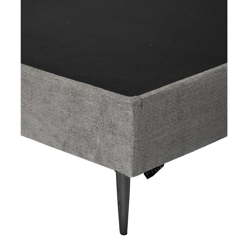 Base Cama Slim Queen Size Dicasa Gris Oscuro CDZ