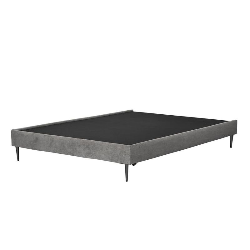 Base Cama Slim Queen Size Dicasa Gris Oscuro CDZ