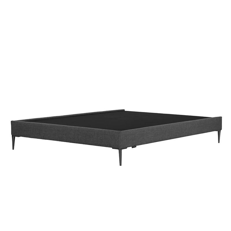 Base Cama Slim Matrimonial Dicasa Gris Oscuro CDZ