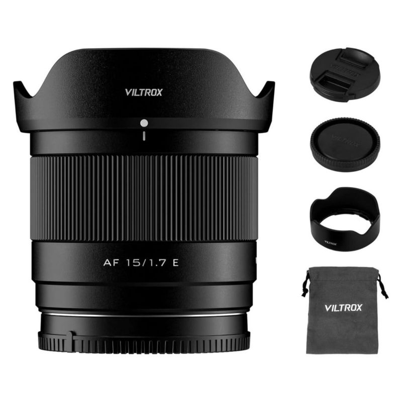 Objetivo VILTROX 15 mm f/1.7 APS‑C STM de enfoque automático