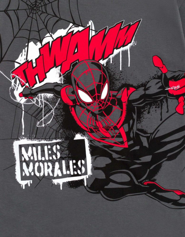 Conjunto Marvel Miles Morales Gris y Rojo 10‑12