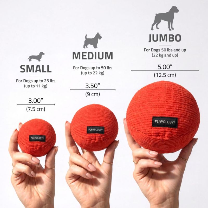 Pelota de Peluche Playology Jumbo con Aroma a Carne de Res y Crujido