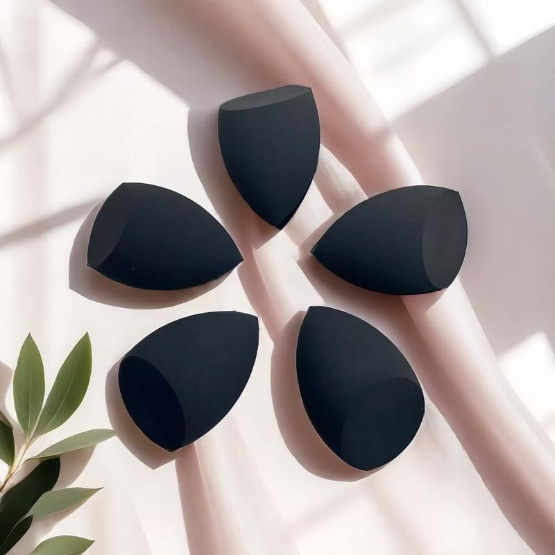 Esponjas de maquillaje Wiko 12 unidades negras sin látex