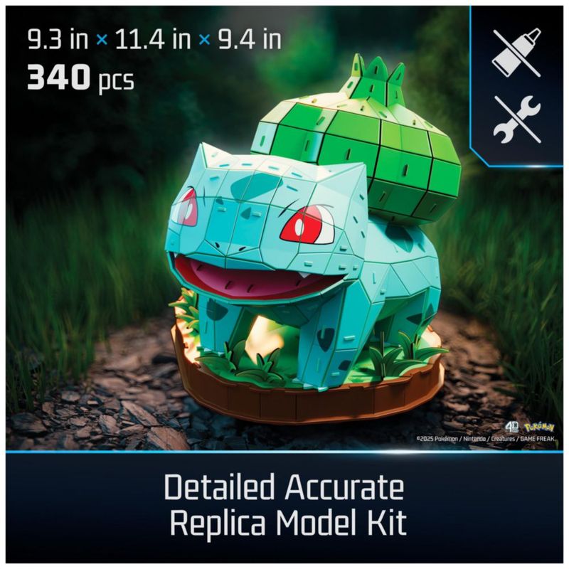 Rompecabezas 4D Build Bulbasaur – Kit de Modelo 3D para Decoración de Escritorio