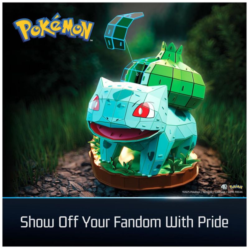 Rompecabezas 4D Build Bulbasaur – Kit de Modelo 3D para Decoración de Escritorio