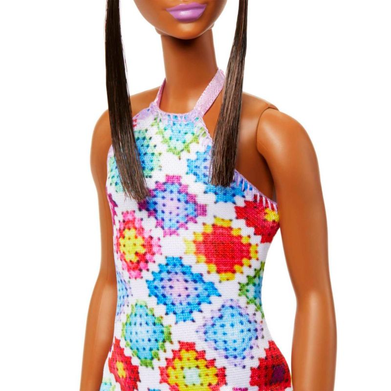 Muñeca de moda Barbie Fashionistas #210 con pelo castaño
