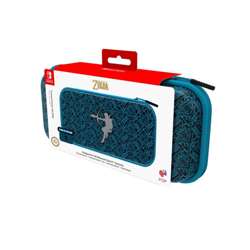 Estuche de viaje PDP para Nintendo Switch OLED – 14 juegos – cuero vegano