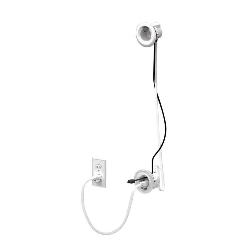 Reubicador de toma de corriente Sanus CCSIWPK de PVC blanco de 95 cm