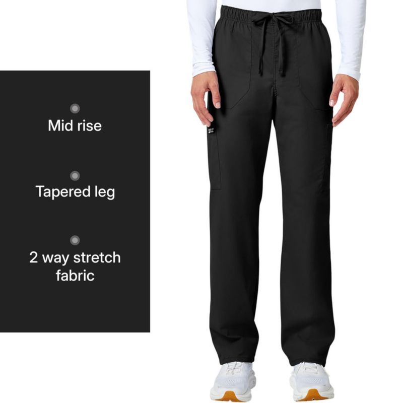 Pantalones Cherokee WW190 Hombre Corte Entallado Negro Talla Media (Corto)