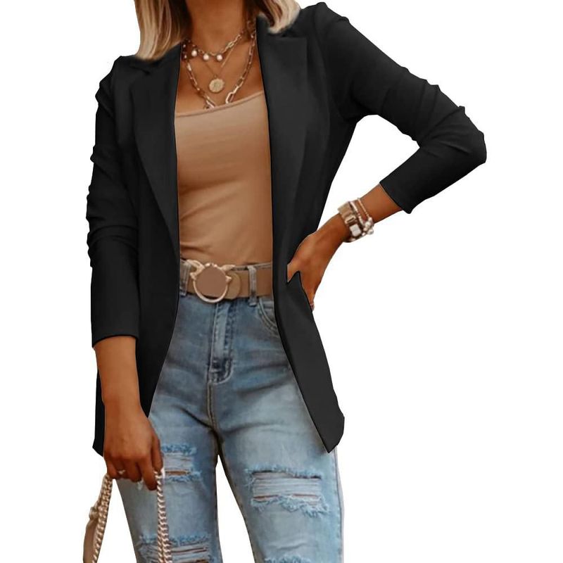 Blazer NIUBIA de manga larga de punto estilo oficina y casual