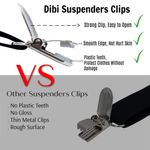 Tirantes Dibi X-Back Ajustables de Alta Resistencia con 4 Clips