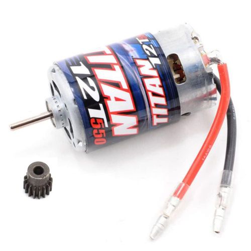 Motor eléctrico Titan 550 de 12 vueltas + piñón de 16 dientes