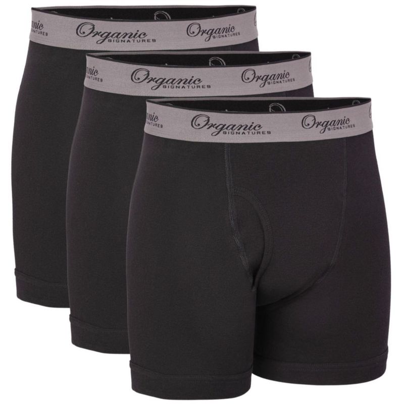 Bóxer de Algodón Orgánico Organic Signatures 2XL Negro - Pack de 3