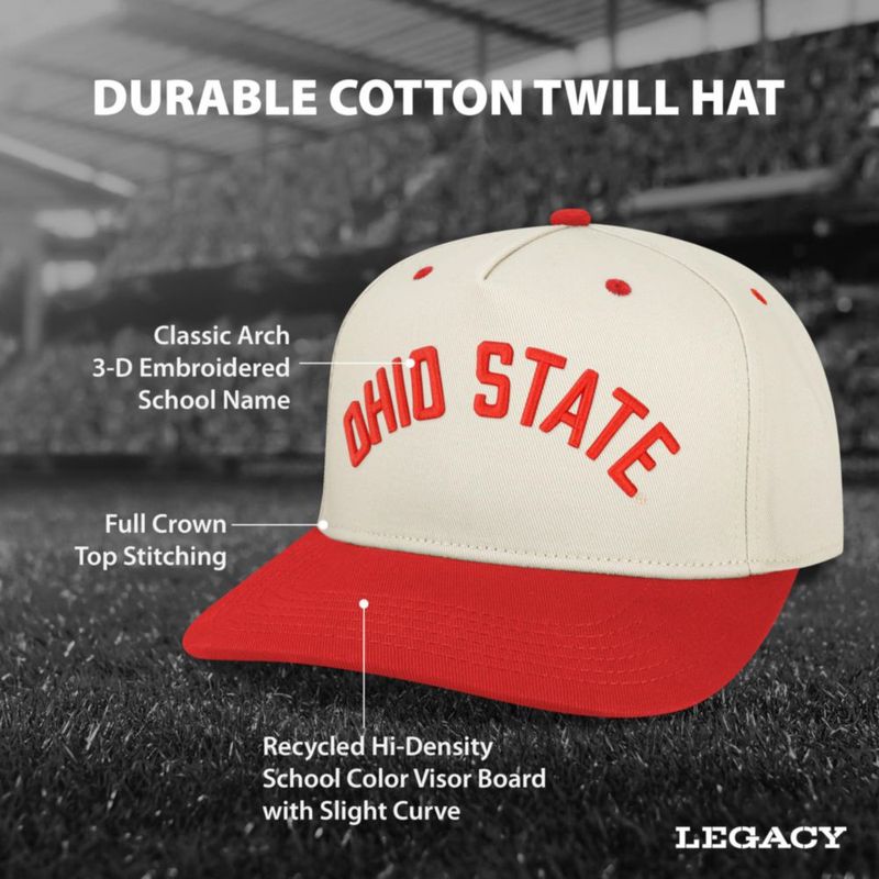Gorra Legacy Ohio State Buckeyes de béisbol (licencia oficial NCAA)