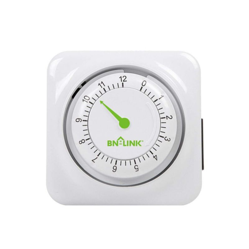 Temporizador BN‑LINK 12 h con incrementos de 15 min certificado ETL