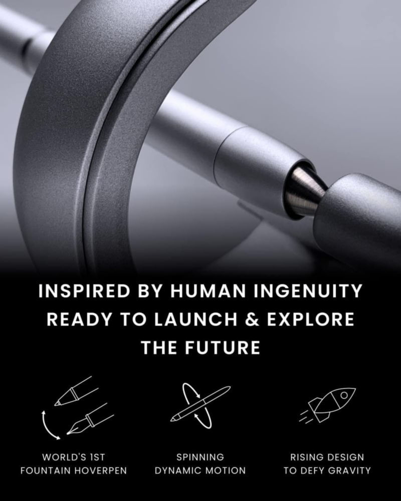 Pluma estilográfica novium Future con punta fina Schmidt y convertidor acabado Frost Silver