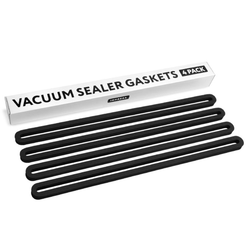 Juntas de silicona para selladora al vacío IMPRESA - Pack de 4 34 cm color negro