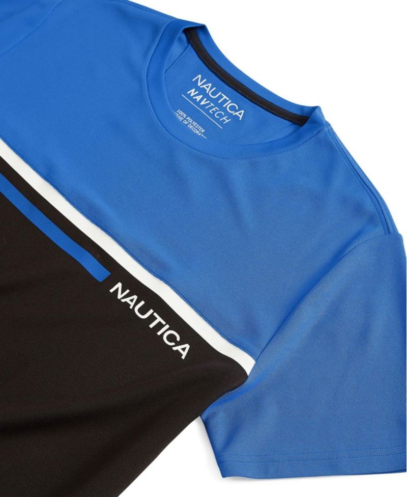 Camiseta para hombre Nautica Navtech Colorblock talla grande EE. UU.