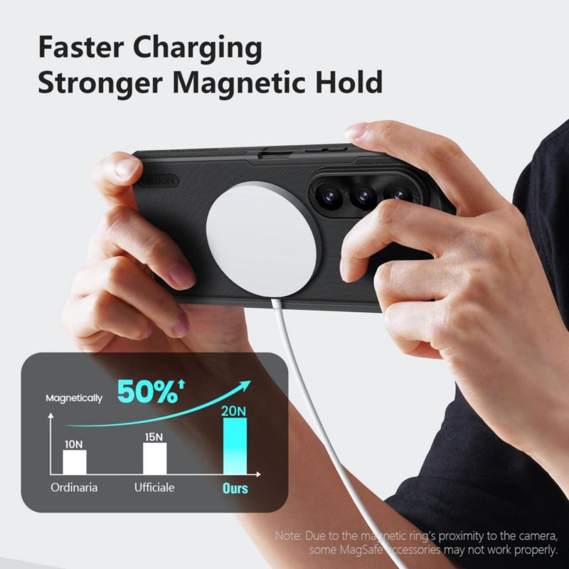 Funda para celular Nillkin Galaxy Z Fold 8 Ultra MagSafe negra
