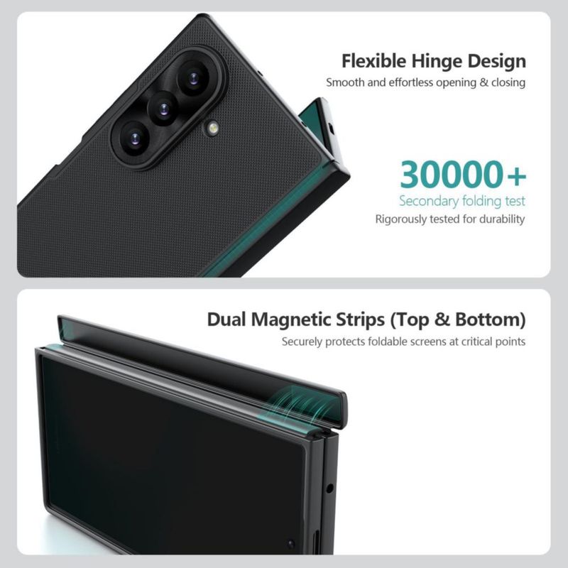 Funda para celular Nillkin Galaxy Z Fold 8 Ultra MagSafe negra