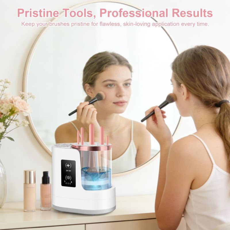 Limpiador y Secador Eléctrico de Brochas de Maquillaje CAPOT 3‑en‑1 USB