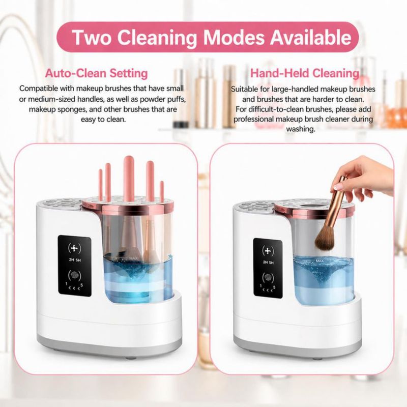 Limpiador y Secador Eléctrico de Brochas de Maquillaje CAPOT 3‑en‑1 USB