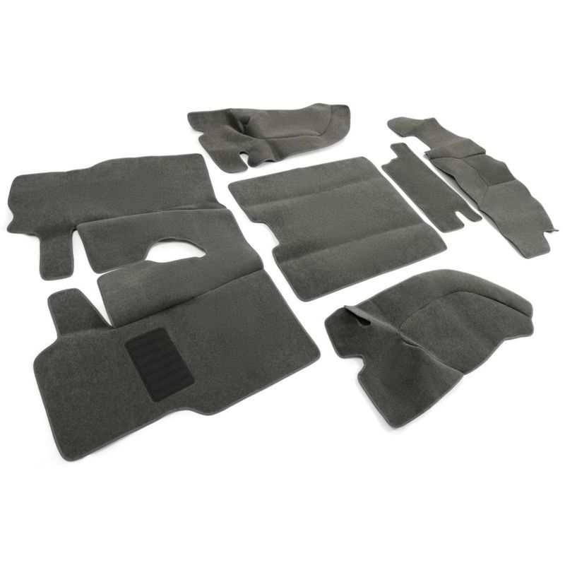 Kit de Alfombrillas Kojem para Jeep Wrangler TJ 1997-2006 Gris 6 piezas