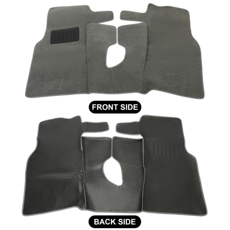 Kit de Alfombrillas Kojem para Jeep Wrangler TJ 1997-2006 Gris 6 piezas