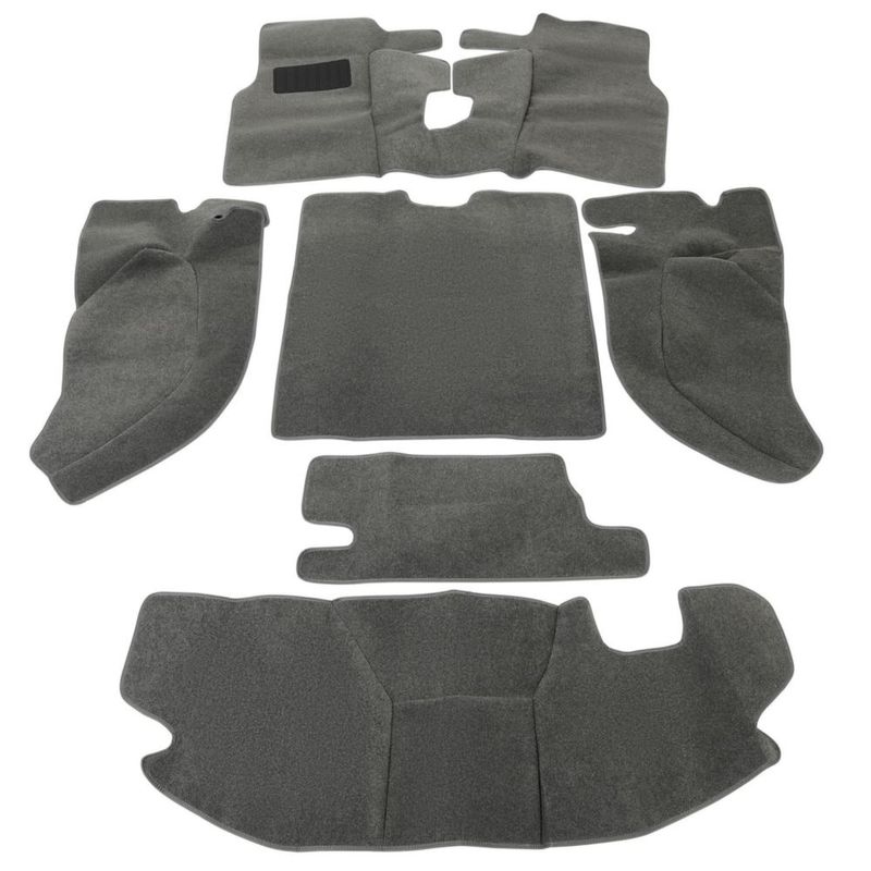 Kit de Alfombrillas Kojem para Jeep Wrangler TJ 1997-2006 Gris 6 piezas