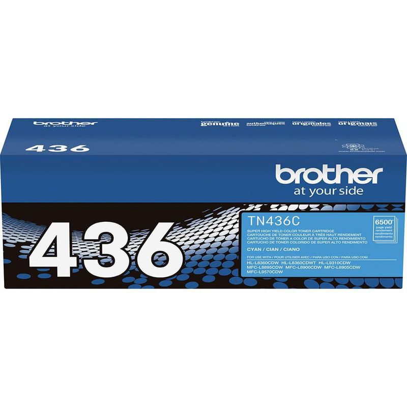 Cartucho de tóner cian Brother TN436C de alto rendimiento