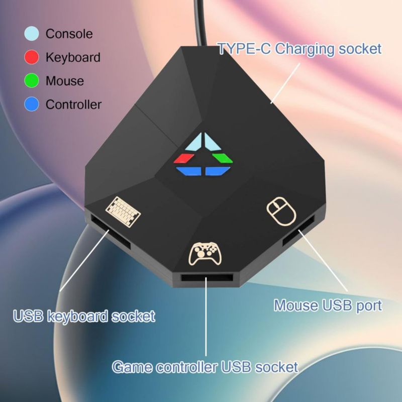 Adaptador INF Switch/PS4/Xbox para Ratón y Teclado