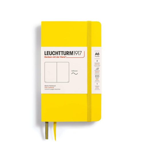 Cuaderno LEUCHTTURM1917 A6 tapa blanda liso limón 145 x 210 mm