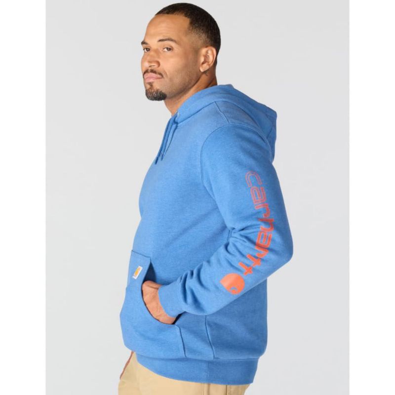 Sudadera Carhartt XXL Azul Heather con logo K288
