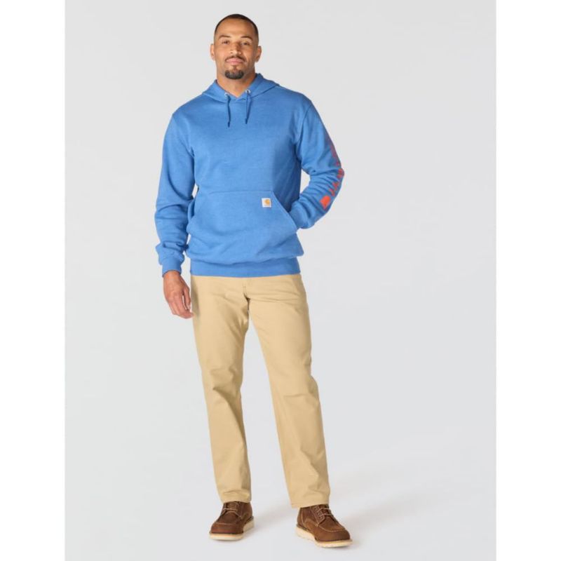 Sudadera Carhartt XXL Azul Heather con logo K288