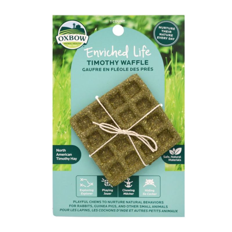 Juguete de Waffle de Heno Oxbow para Conejo y Cobaya
