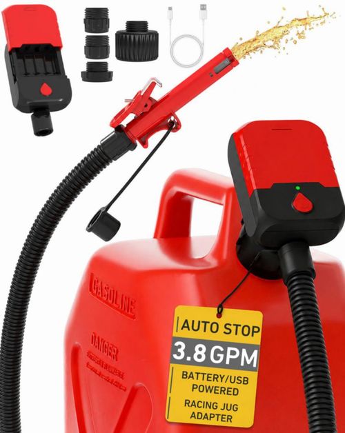 Bomba de combustible MISFANS 3.8 GPM con parada automática USB/Batería