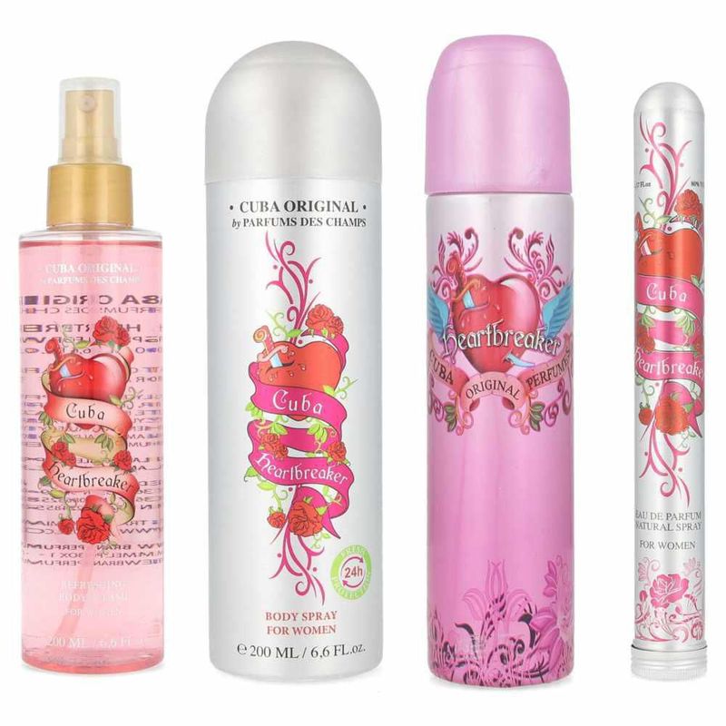 Set Cuba Heartbreaker Cubeta 4Pzs - Dama