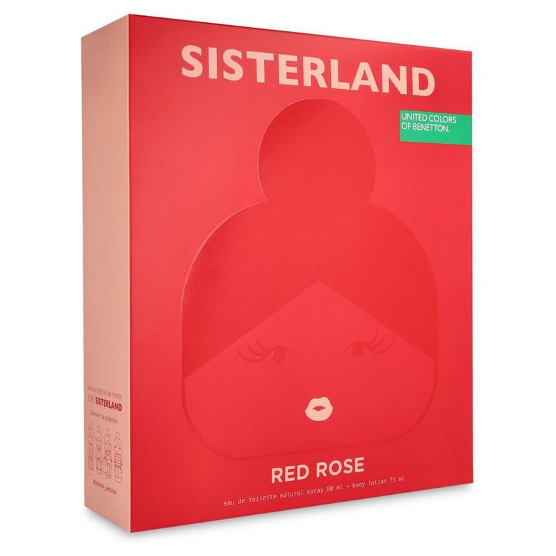 Set Benetton Sisterland Red Rose 2Pzs - Dama