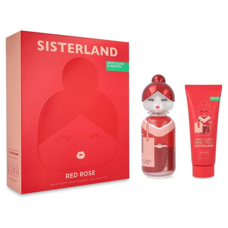 Set Benetton Sisterland Red Rose 2Pzs - Dama