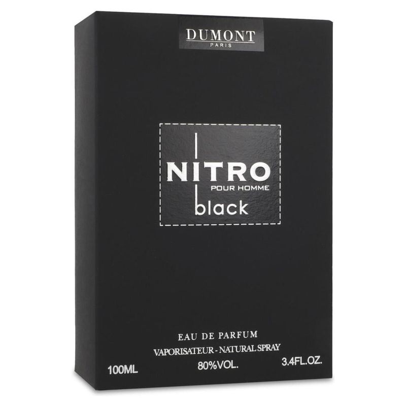 Perfume Arabe Nitro Black Pour Homme 100Ml Edp Spray - Caballero