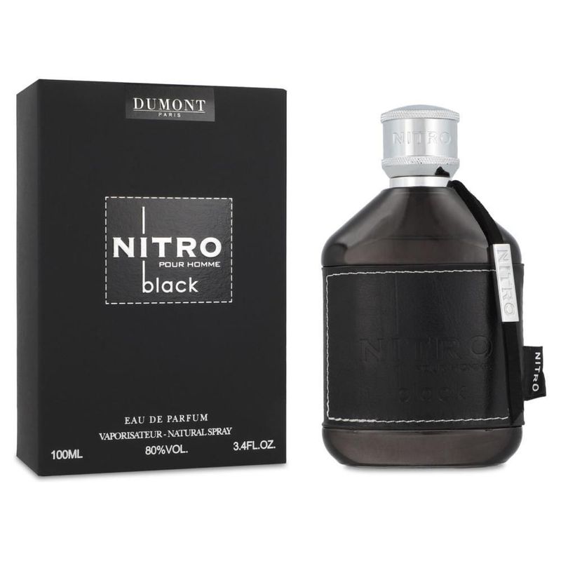 Perfume Arabe Nitro Black Pour Homme 100Ml Edp Spray - Caballero